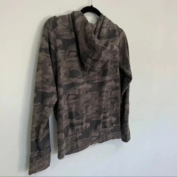 Monrow Camouflage Zip-up Sweatshirt - Picture 6 of 9